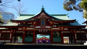 赤坂日枝神社 神門(外)