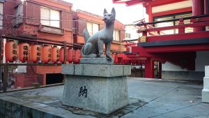 茶ノ木稲荷神社 神狐 (1)