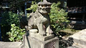 文京区白山神社 狛犬 吽