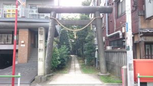 櫻田神社 鳥居と社号標