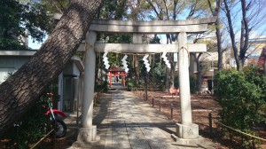 自由が丘熊野神社 二の鳥居