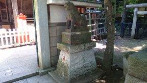 戸越八幡神社 拝殿前狛犬 (2)