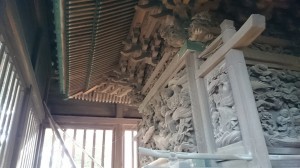 大井鹿嶋神社 旧社殿鎌倉彫 (4)