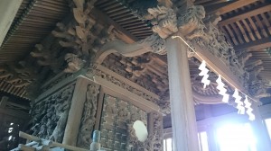 大井鹿嶋神社 旧社殿鎌倉彫 (2)