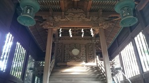 大井鹿嶋神社 旧社殿鎌倉彫 (1)