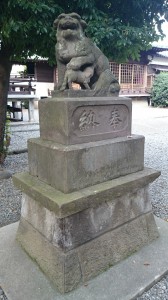 本郷氷川神社 天保4年奉納狛犬 (2)