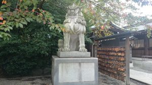 寒川神社 狛犬 吽