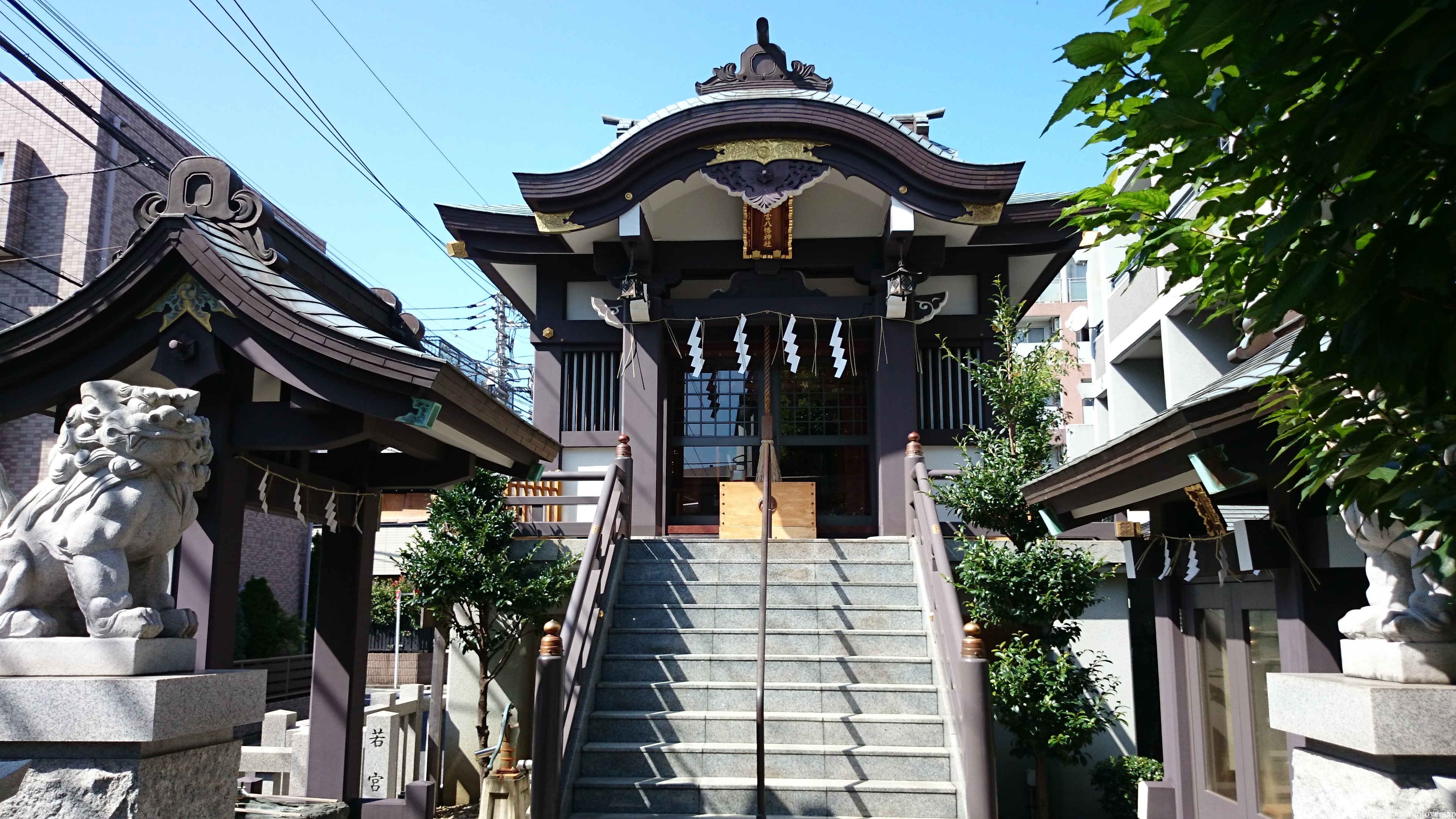 神楽坂若宮八幡神社 神社と御朱印