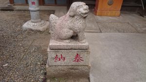 染井稲荷神社 狛犬 (1)