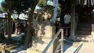渋江白髭神社(客人大権現) 狛犬 吽