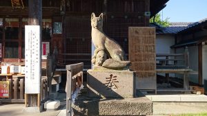 半田稲荷神社 狐像 阿