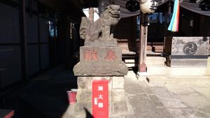 元宿神社 狛犬 吽