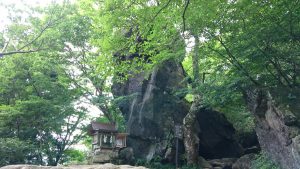 筑波山神社 女体山 北斗岩と小原木神社