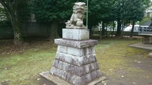 北野八幡神社 昭和43年狛犬 吽